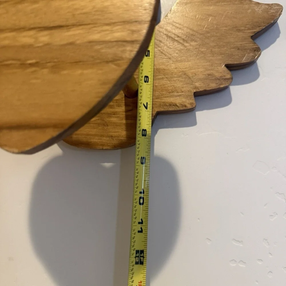 Vintage Oak Wooden Heart‎ And Angel Wall Mounted Cottagecore Quilt Holder